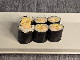 13. Hosomaki: Łosoś w tempurze 